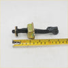 Black and gold metallic door strap stopper set for Nissan Navara D40 2004-2018 showing back side latch mechanism