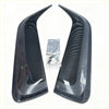 Black carbon fiber style glossy door visors for toyota hiace with textured surface aftermarket weather shields