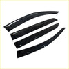Set of four sleek black vinyl window visors with glossy finish for ford everest 2015-2021 weather shields