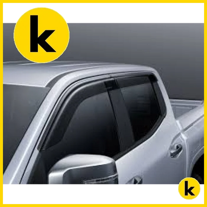 DOOR VISORS/ WINDOW MONSOONS Weather Shields Mitsubishi Triton 2024+ Kren Bits
