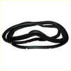 Black rubber door weatherstrip for toyota hilux 1988-1997 with smooth flexible texture and gold metal tabs along edge