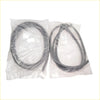 Two black rubber door weatherstrip seals for nissan datsun fairlady z 240z 260z 280z 1970-1978 in clear plastic packaging