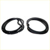 Black rubber door weatherstrip seal for nissan navara d21 pathfinder wd21 1986-1997 with flexible texture and metal fasteners