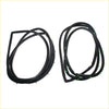Black rubber door weatherstrip rubber x2 with green and red tabs for easy installation on mitsubishi triton forte l200