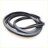 Black rubber door weatherstrip seals for Nissan Datsun 520/521 with smooth flexible texture and reinforced edges