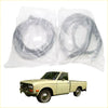 Silver flexible rubber door weatherstrip seals for vintage nissan datsun 520 521 trucks 1965-1972