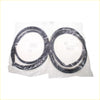 Two black rubber door weatherstrip gaskets coiled and wrapped for mazda b1600 b1800 repu fd courier 1965-1977