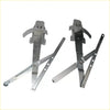 Silver metal door window regulator crank assemblies with gear and mounting brackets for datsun nissan 620 1972-1979