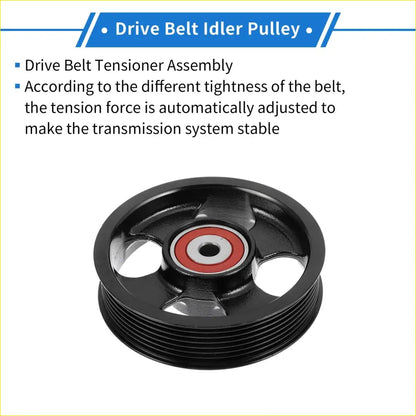 Drive Belt Idler Pulley for Toyota RAV4 (2006-2008) 1 x Quality - Engine