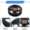 Black drive belt idler pulley with red silver bearing for toyota rav4 2006-2008 quality replacement part