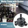 Black plastic drive motor inverter cooler water pump with gasket and threaded ports for toyota prius 2010-2012