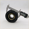 Black rubber drive shaft center bearing with brass inner ring measured by digital caliper for Nissan D21 Navara
