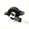 Black rubber drive shaft center support bearing with metallic inner ring and mounting brackets for mitsubishi triton
