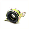 Metallic yellowish drive shaft center support bearing with black rubber insert and central bearing for toyota hilux 1997-2005
