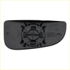 Black plastic rearview mirror housing with molded clips and embossed markings for dodge ram tow mirror backside
