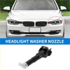 Driver side black plastic headlight washer nozzle with white rubber tip for toyota prius xw30 2009-2015
