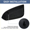 Driver side mirror cover cap replacement gloss black plastic with sleek aerodynamic design for toyota rav4 2019-2023