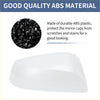 White abs plastic driver side mirror cover cap for toyota rav4 protects against scratches and stains