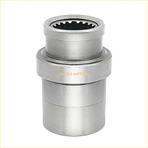 Silver metallic driveshaft joint coupler with gear-like inner ring and byco-motor branding for suzuki ozark 250