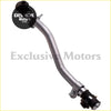 Silver metallic gear shift lever with black plastic caps and exclusive motors logo for toyota hilux 4wd ln106 dropped drag link