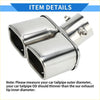 Shiny silver tone dual exhaust tip with chrome finish and bolted angular design for toyota raize 2020-2023