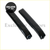 Black glossy plastic car door handle covers shown from the back for dynamic amber full led turn signal marker lights on ford f150