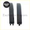 Black plastic battery covers with glossy finish and rounded edges for dynamic amber full led turn signal marker lights ford f150