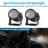 2X LED Motorcycle Headlight Spot Lights (Pair) to suit Cars Trucks SUVs — image 2