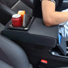 Center Console Leather Armrest Support Elbow Rest Extender Organizer Cup Holder — image 2