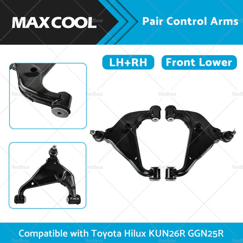 Front Lower Control Arm (Pair) to suit Toyota Hilux KUN26 GGN25 4WD — image 2