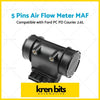 Black plastic 5 pin air flow meter maf with mesh intake and multi pin connector for ford pc pd courier 26l engines