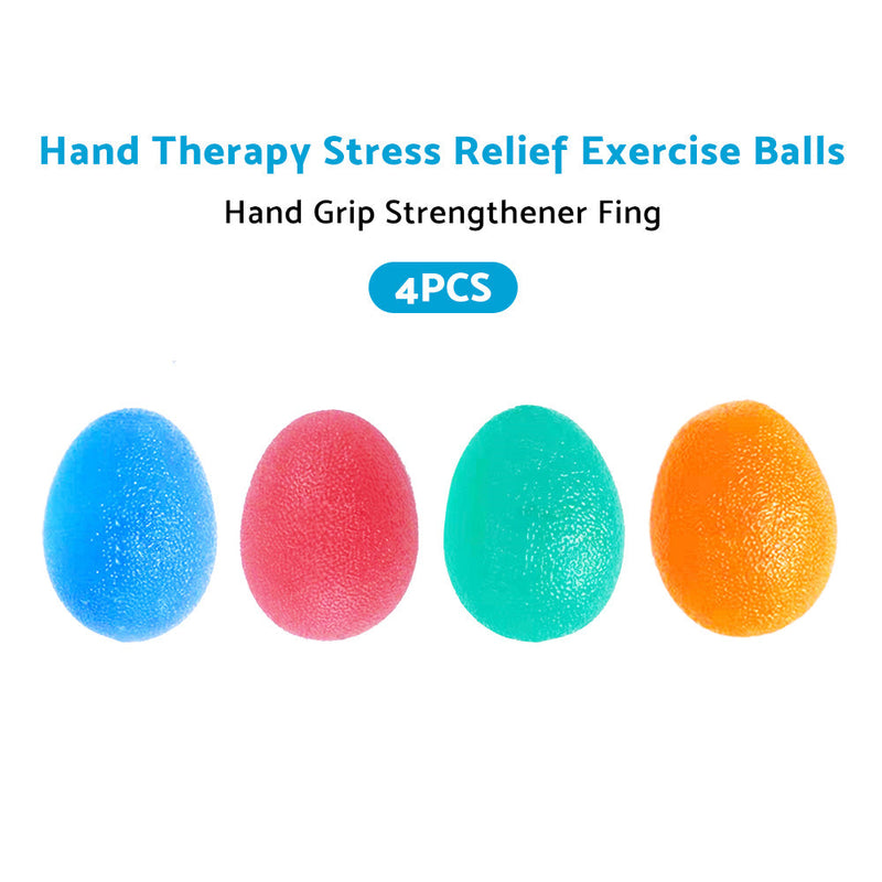 Hand Therapy Stress Relief Exercise Balls Set 4x to suit Hand Grip Strength — image 1