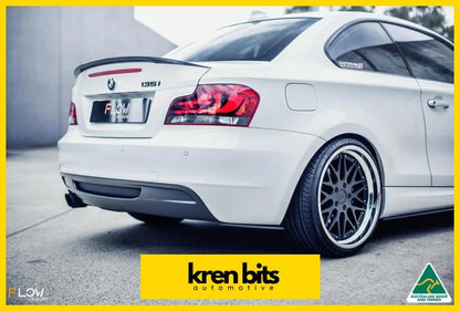 White BMW E82 Rear Pods