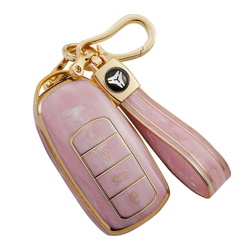 Chery Omoda 5 Car Remote Key Fob Case Cover TPU Pink Suitable