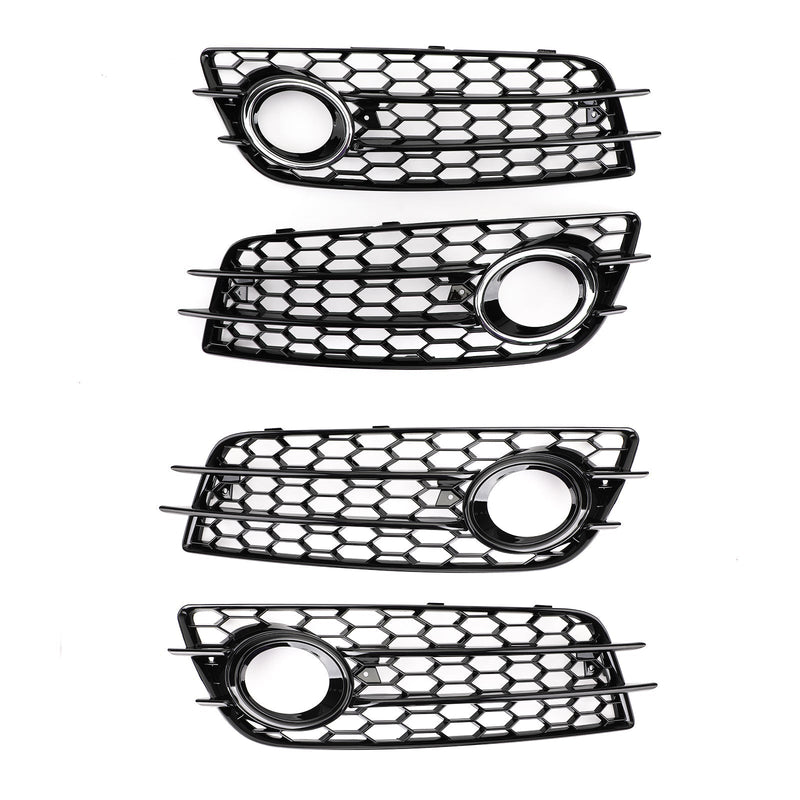 Audi A4 S-LINE S4 Fog Light Grill Honeycomb (2008-2012)