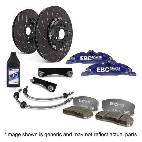 EBC EBC Racing 12-21 Subaru BRZ/Toyota GT86 Blue Apollo-4 Calipers 330mm Rotors Front Big Brake Kit — fits Subaru A...
