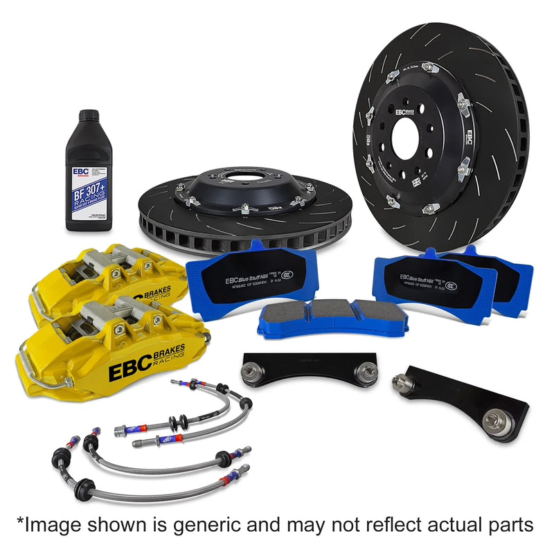EBC EBC Racing 14-19 BMW M3 F80/F82/F87 3.0T Yellow Apollo-4 380mm Rotors Front Big Brake Kit