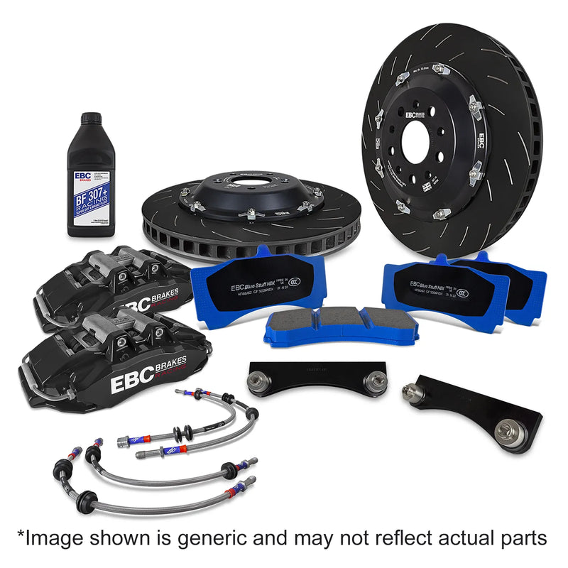 EBC EBC Racing 92-05 BMW 3-Series E36/E46 Black Apollo-6 Calipers 355mm Rotors Front Big Brake Kit