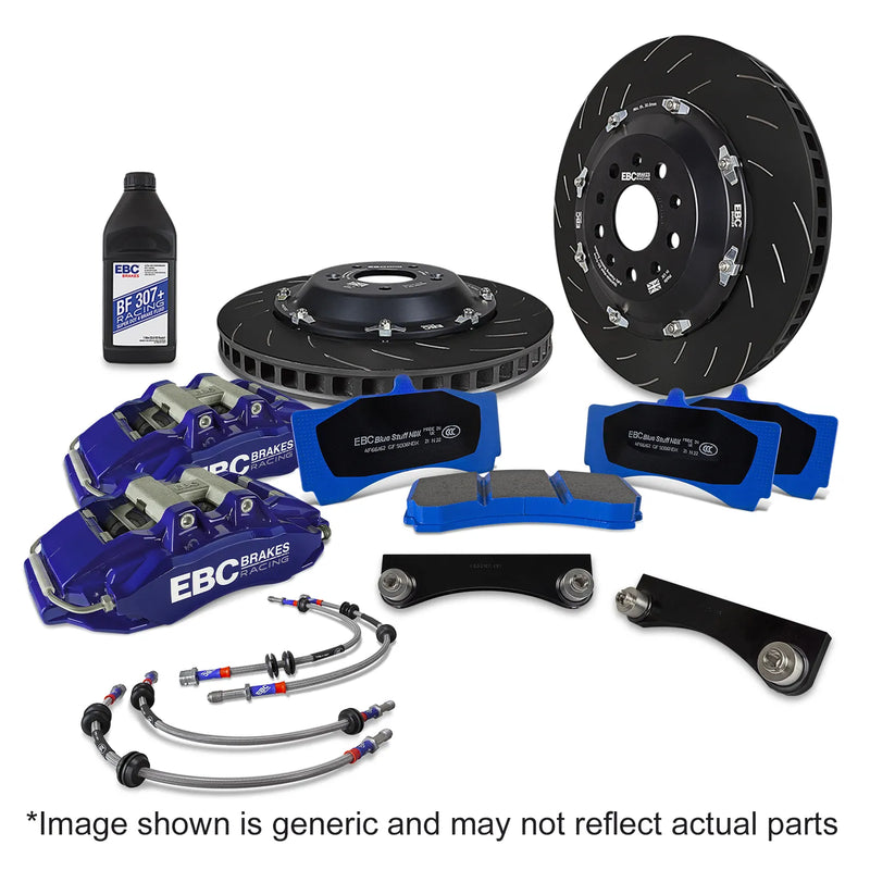 EBC EBC Racing 92-05 BMW 3-Series E36/E46 Blue Apollo-6 Calipers 355mm Rotors Front Big Brake Kit — fits BMW Apollo