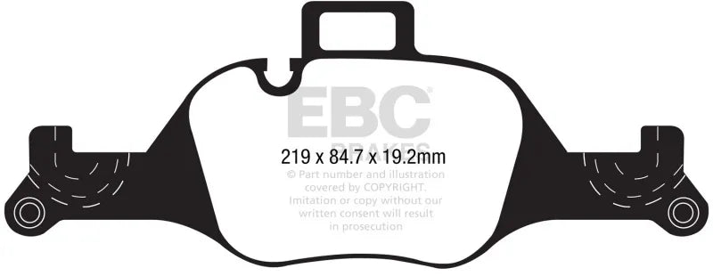 EBC EBC 2017+ BMW 530 G30 Greenstuff Front Brake Pads