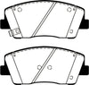 EBC EBC 2019+ Genesis G70 2.0T Redstuff Front Brake Pads