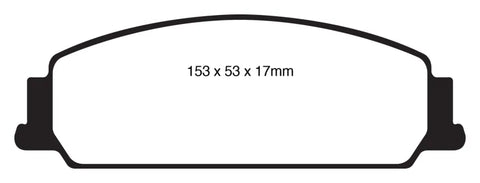 EBC EBC 08-10 Pontiac G8 3.6 Yellowstuff Front Brake Pads