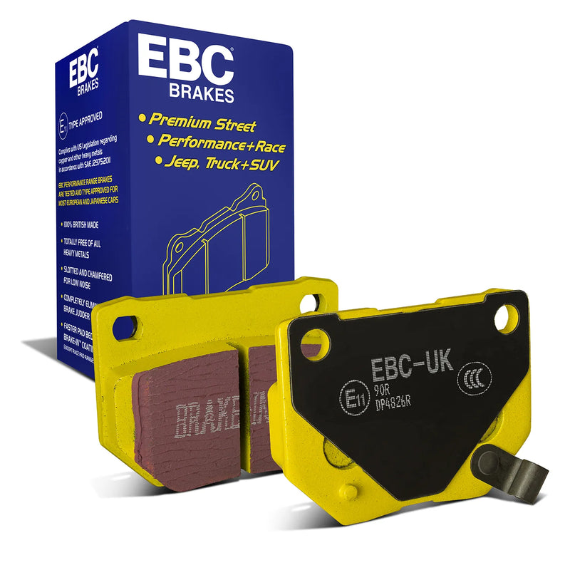 EBC EBC 89-95 Nissan Skyline (R32) 2.6 Twin Turbo GT-R Yellowstuff Rear Brake Pads — fits Subaru Impreza