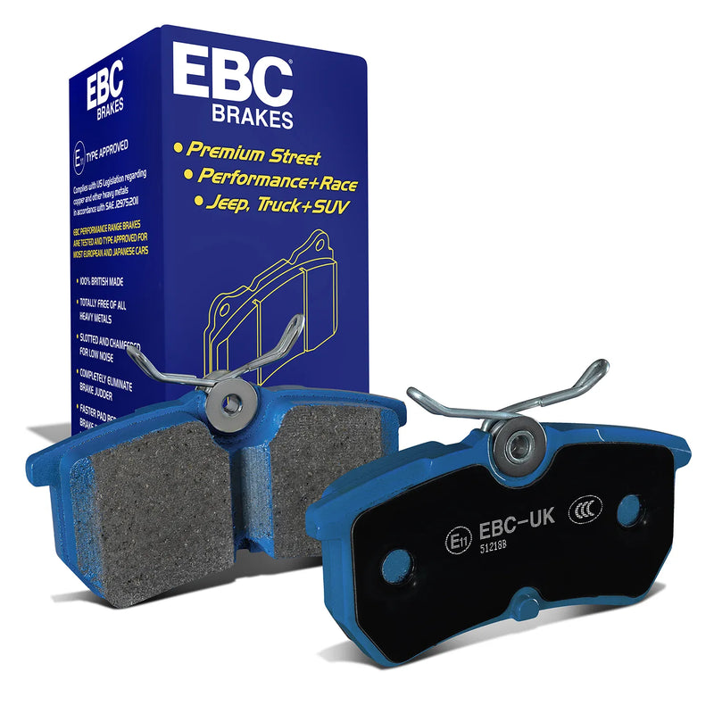 EBC EBC 13-19 Ford Fiesta ST 1.6T Bluestuff Rear Brake Pads
