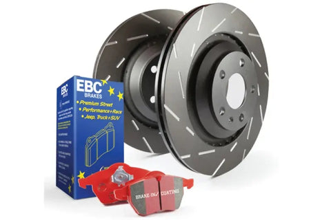 EBC EBC S4 Kits Redstuff Pads and USR Rotors — fits Audi Sq5