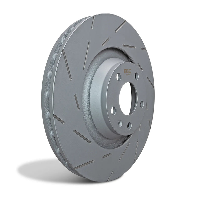 EBC EBC 2016+ Jaguar XE 3.0L Supercharged (340/380) USR Blackdash Sport Slotted Rear Rotors