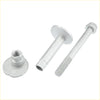 Silver metallic lug bolts with flanged heads and threaded shafts for eccentric alignment camber bolt toyota 4runner 2010-2022