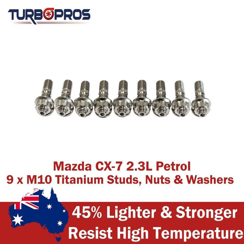 Mazda 3 / 6 / MPS / CX-7 2.3L Petrol Titanium Turbo Charger Stud Kit