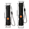 2PCS USB Rechargeable LED Flashlight Waterproof Torch to suit Outdoor Campi — image 5