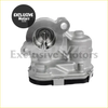 Silver metallic engine throttle body with central circular opening and mechanical parts for nissan x-trail egr valve